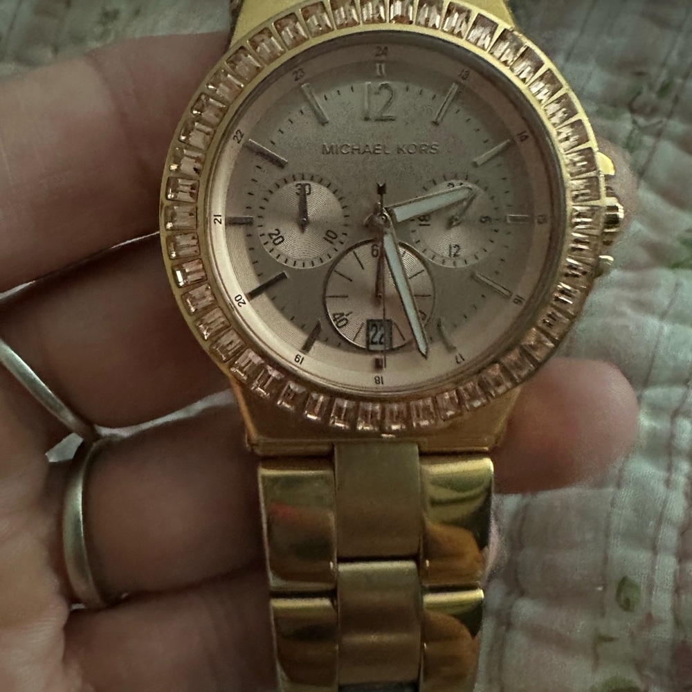 Michael Kors Radiant Gold Chronograph Watch